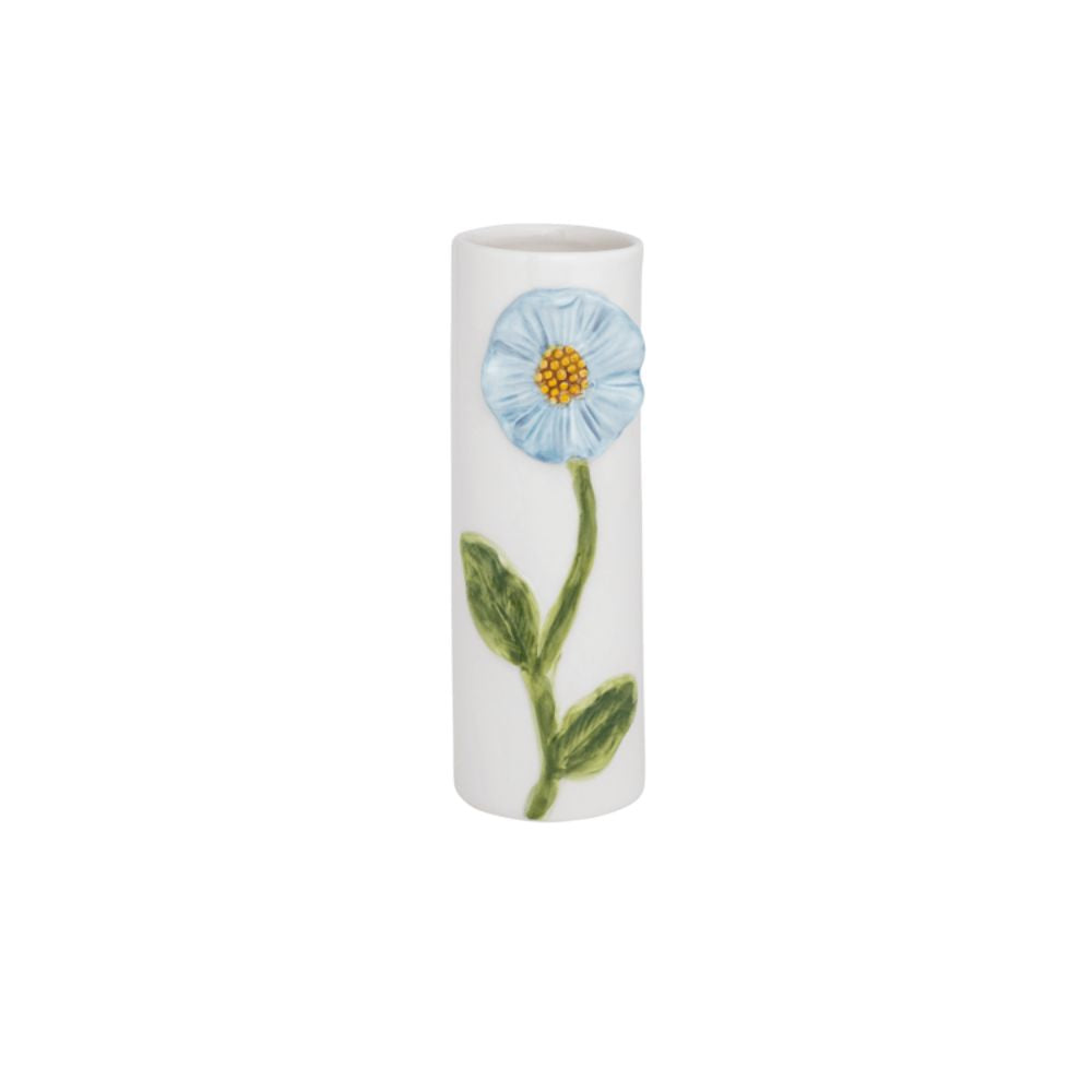 Blue Flower Stem Vase