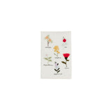 Flower Stems Embroidery Towel