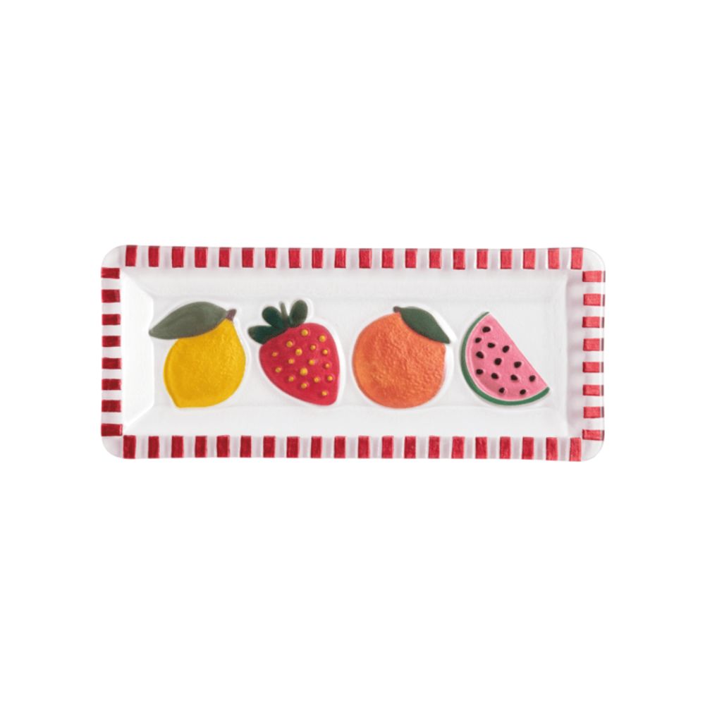 Fruit Fused Glass Plate
