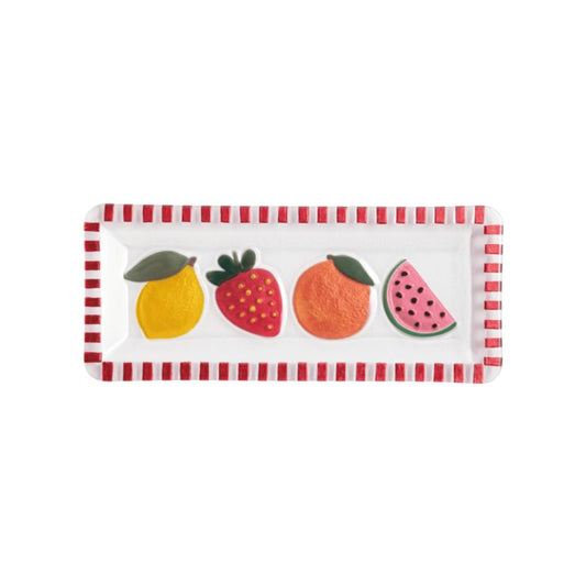 Fruit Fused Glass Plate