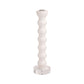 Lrg White Resin Taper Holder