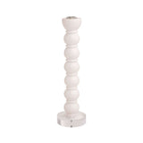 Lrg White Resin Taper Holder