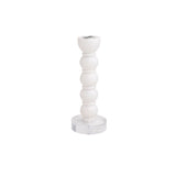 Medium White Resin Taper Holder
