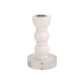 Small White Resin Taper Holder