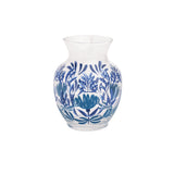 Blue Floral Flourish Vase