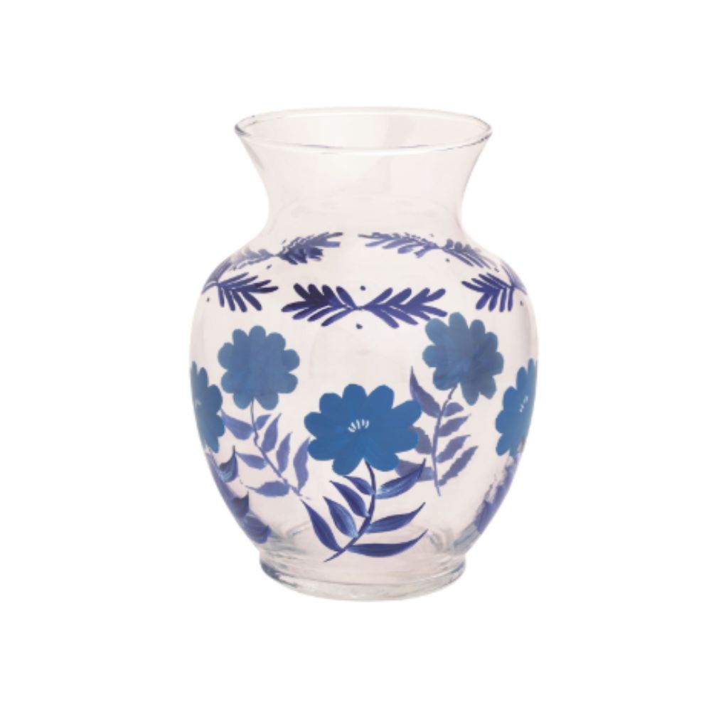 Blue Flower Stem Vase