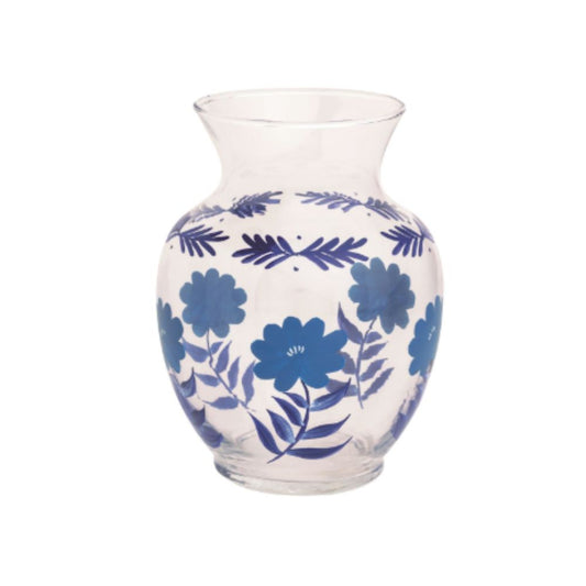 Blue Flower Stem Vase