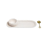 Ceramic Woven Dip Tray