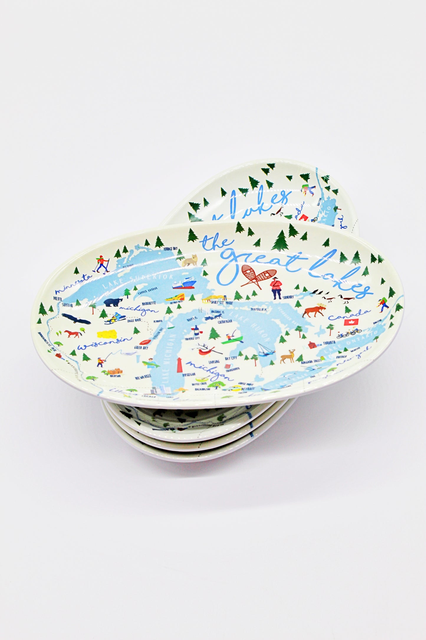 Galleyware Company  Great Lakes Tidbit Tray Set Of Four