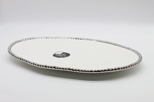 Pampa Bay White Large Oval Pla