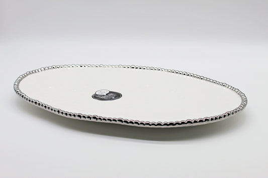 Pampa Bay White Large Oval Pla