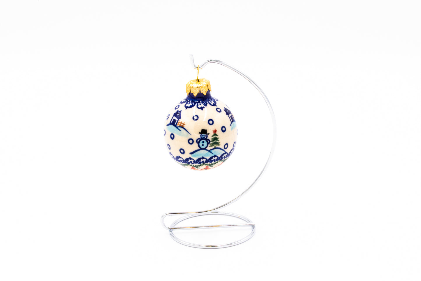 Polish Pottery Christmas Ornament