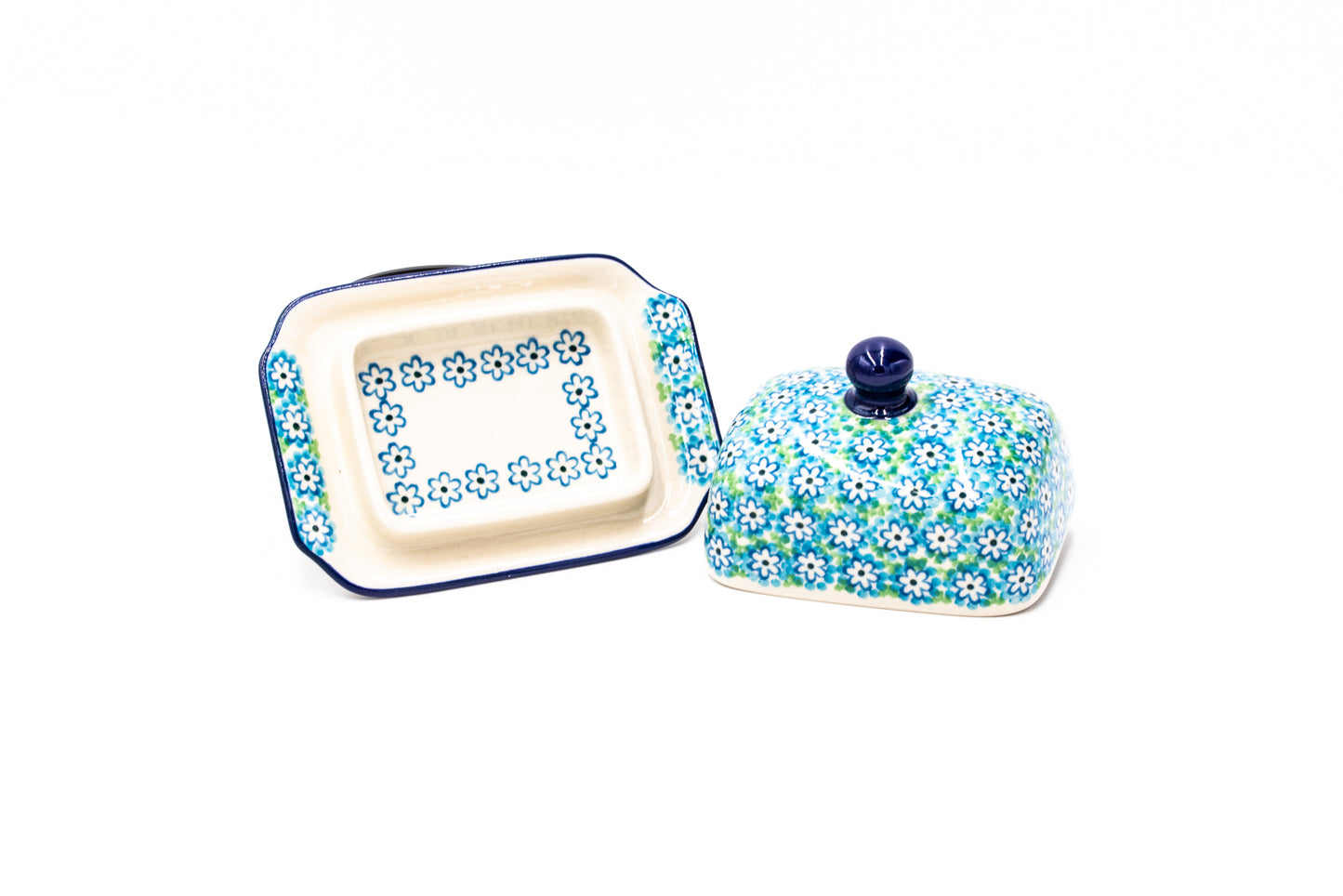 Polish Pottery Small Butter Dish