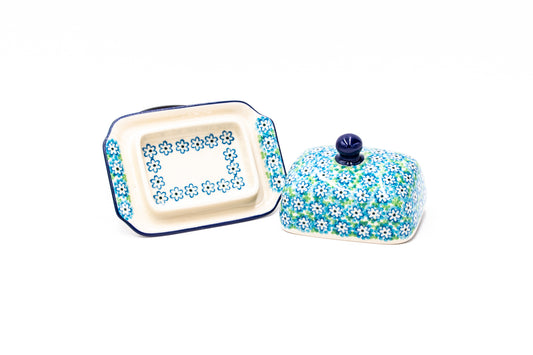 Polish Pottery Small Butter Dish