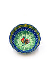 Polish Pottery Small  Scalloped Bowl
