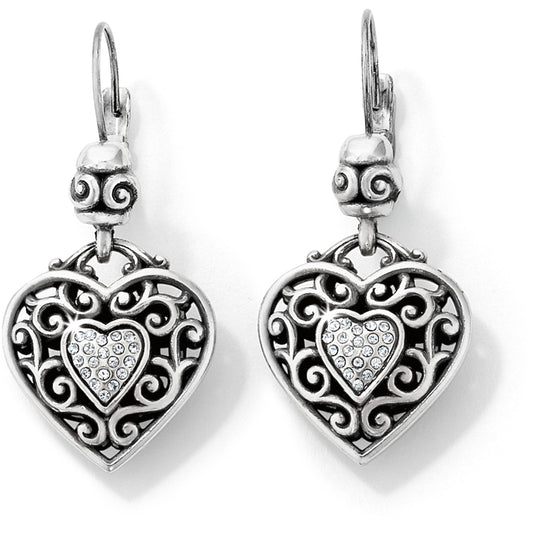 Reno Heart Leverback Earrings