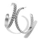 Interlok Braid Large Hoop Earrings