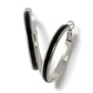 Brighton Interlok Noir Heirlom Black Hoop Earrings