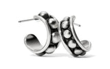 Pretty Tough Stud Small Hoop Earrings