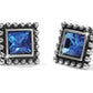 Brighton Square Blue Mini Post Earrings