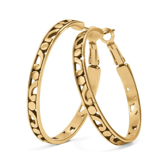 Brighton Contempo Gold Large Hoop Earrings
