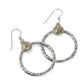 Mosaic Two Tone Franch Wire Earring