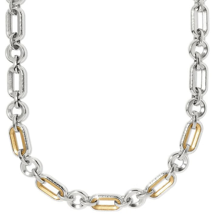 Medici Link Two Tone Necklace