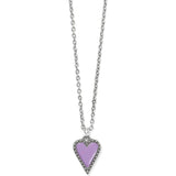 Brighton Dazzling Love Lilac Heart Necklace