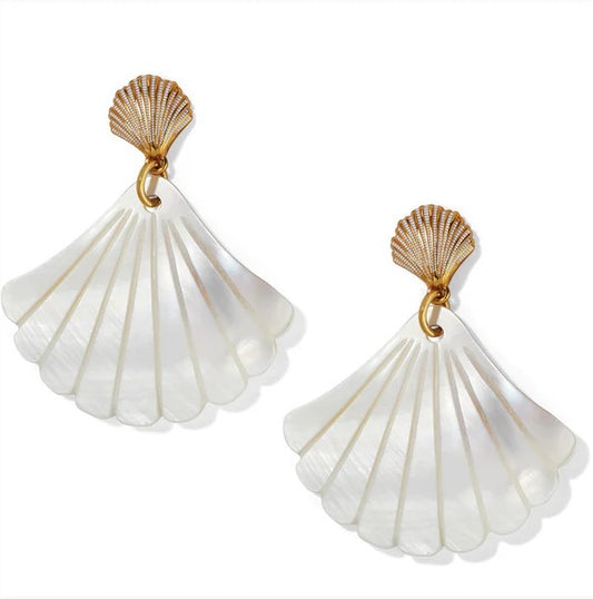 Brighton Sunsee Cove White Mop Shell Earring