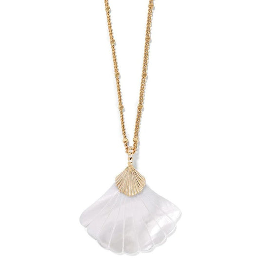 Brighton Sunset Cove White Mop Shell Necklace