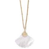 Brighton Sunset Cove White Mop Shell Necklace