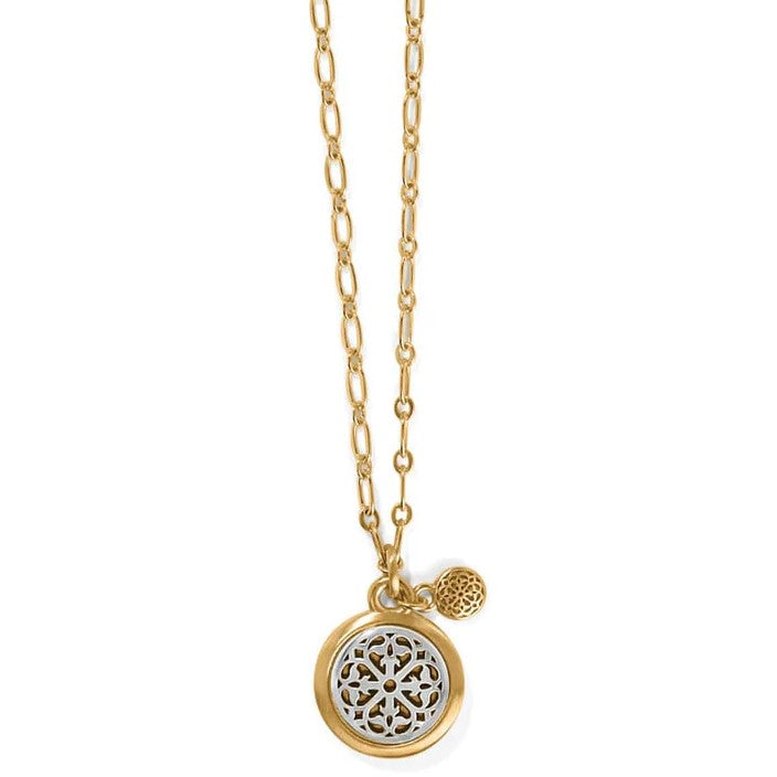 Brighton Ferrara Two Tone Small Pendant Necklace