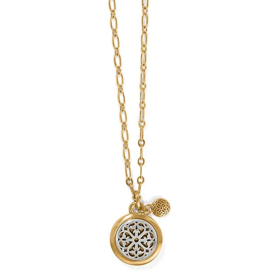 Brighton Ferrara Two Tone Small Pendant Necklace