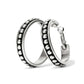 Pretty Tough Stud Large Leverback Hoop Earrings