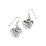 Interlok Curve Heart French Earrings