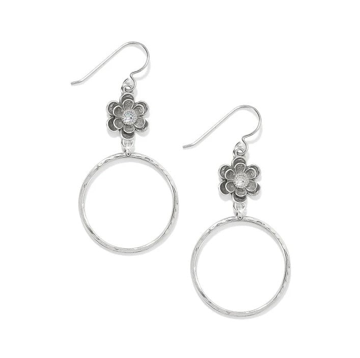 Brighton Metal Petal Hoop French Wire Earrings