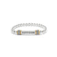 Meridian Happiness Two Toned Stretch Bracelet