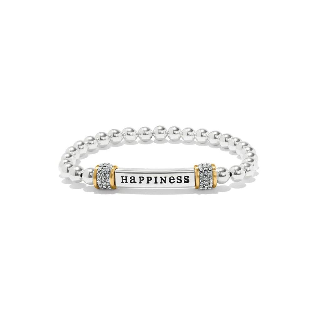 Meridian Happiness Two Toned Stretch Bracelet