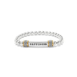 Meridian Happiness Two Toned Stretch Bracelet