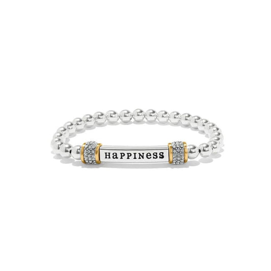 Meridian Happiness Two Toned Stretch Bracelet