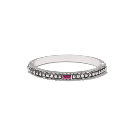 Pretty Tough Gem Hinged Bangle