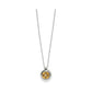 Mosaic Round Two Toned Mini Necklace