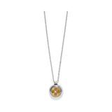 Mosaic Round Two Toned Mini Necklace