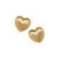 Trianon Heart Small Gold Toned Post Earrings