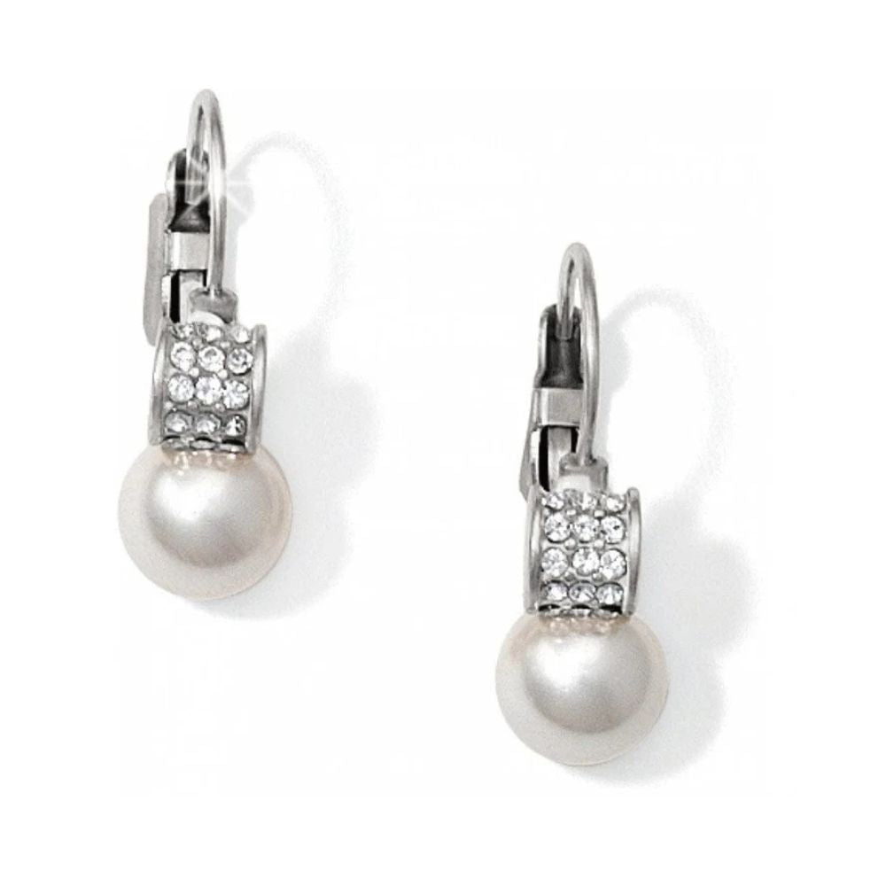 Meridian Petite Pearl Leverback Earrings