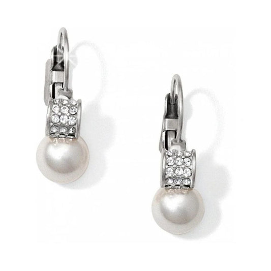 Meridian Petite Pearl Leverback Earrings