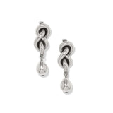 Interlok Single Knot Drop Earrings