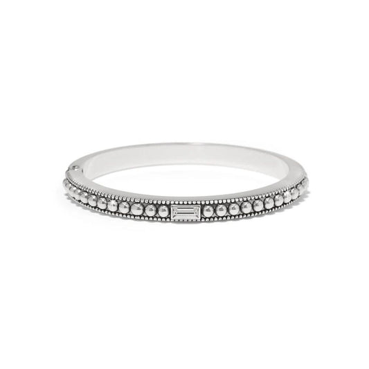 Pretty Tough Gem Hinged Bangle