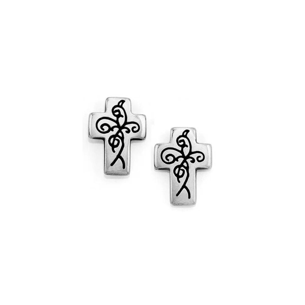 True Cross Mini Post Earrings
