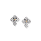 Luna Cross Mini Post Earrings